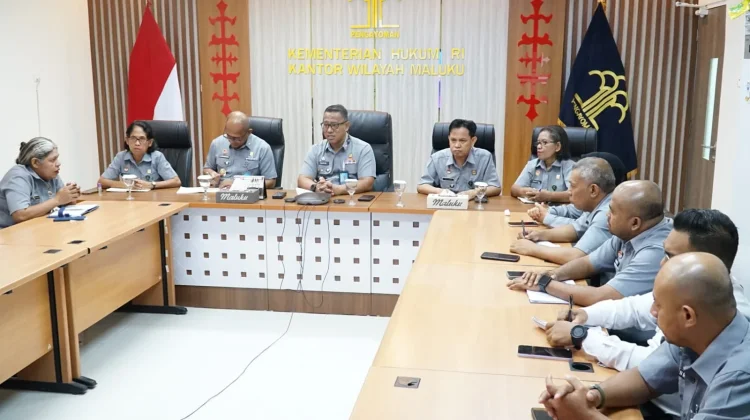 Evaluasi Layanan, Kemenkum Maluku Perkuat Akses Pos Bantuan Hukum