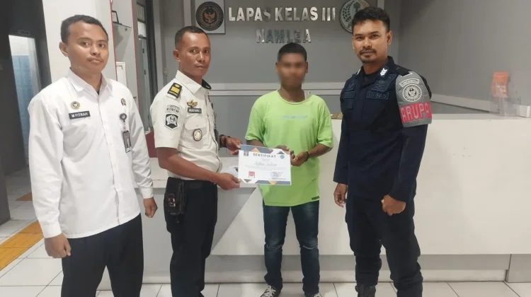 Lapas Namlea Bekali Warga Binaan PB Sertifikat Pengelasan
