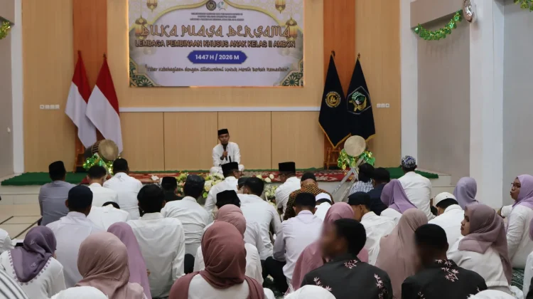Bina Spiritual Anak Binaan, LPKA Ambon Gelar Buka Puasa Bersama