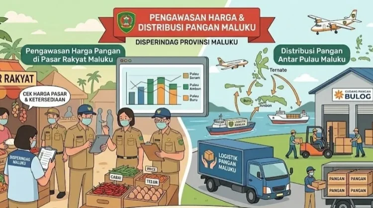Disperindag Perketat Pengawasan Harga & Distribusi Pangan di Maluku
