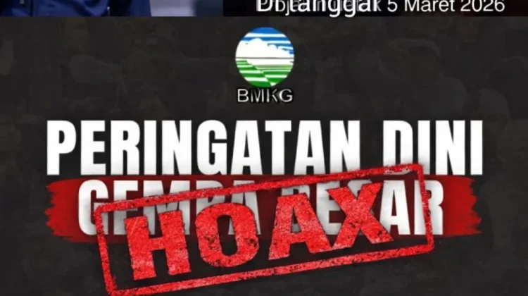 BMKG Tegaskan Peringatan Gempa 5 Maret Hoax