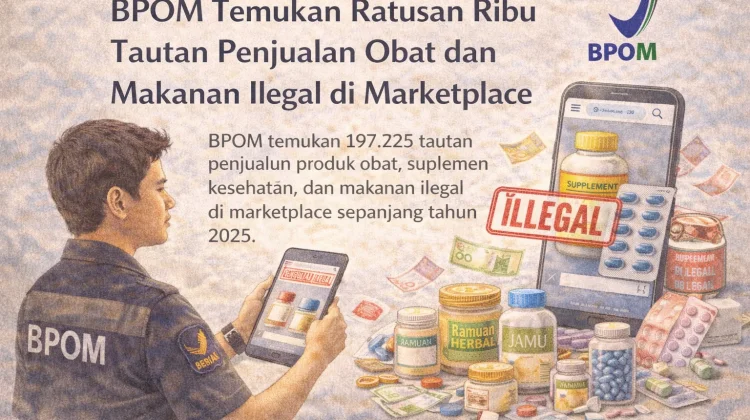 BPOM Temukan Ratusan Ribu Tautan Penjualan Obat dan Makanan Ilegal di Marketplace