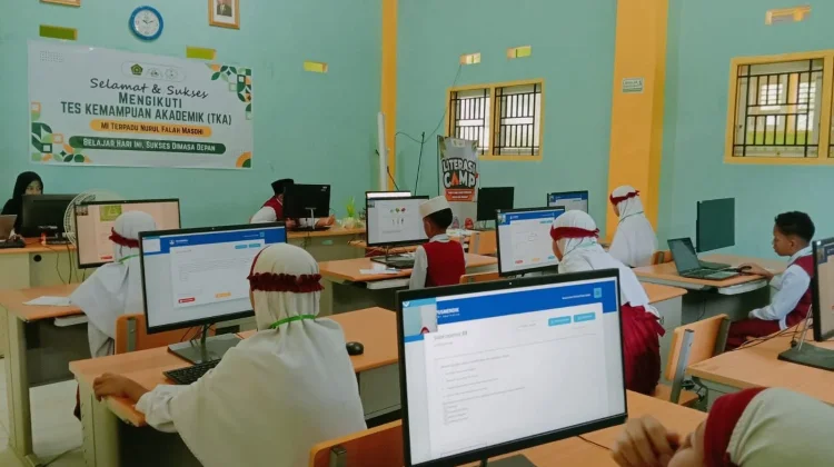Siswa Madrasah Nurul Falah Masohi Ikuti Tes Akademik