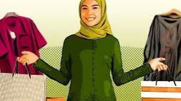 Tradisi membeli baju lebaran menjelang Idul Fitri