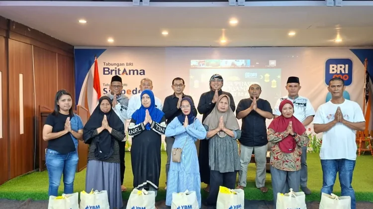 BRI Ambon Gelar Buka Puasa Bersama, Salurkan 50 Paket Lebaran untuk Kaum Dhuafa
