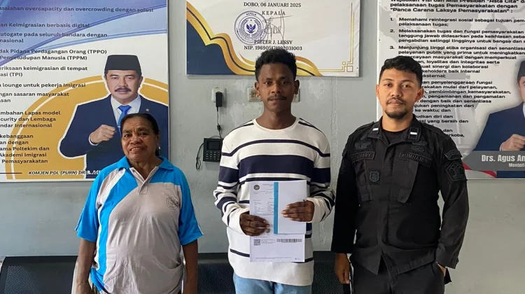 Lapas Dobo Berikan Hak Integrasi bagi satu Narapidana