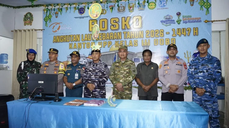 Tinjau Posko Angkutan Lebaran 2026, Danlanal Aru Pastikan Mudik Aman