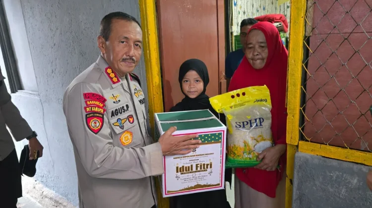 Aksi Sosial Polda Maluku Sentuh Anak Yatim