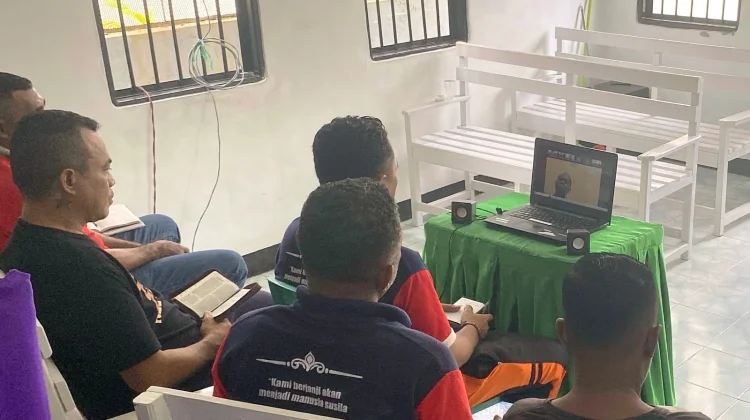 Ibadah Virtual Warga Binaan Kristiani Lapas Wahai,Bangun Pembinaan Kepribadian