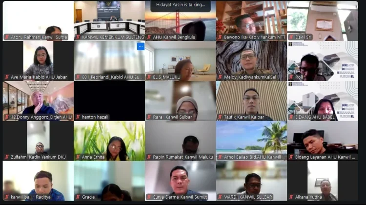 Kemenkum Maluku Ikuti Rakor Target Pendirian Perseroan Perorangan