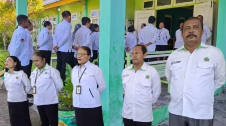 ASN Kemenag Kepulauan Aru Apel Perdana Pasca Lebaran