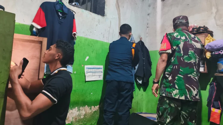 Razia Gabungan Lapas Wahai-Koramil Tingkatkan Keamanan