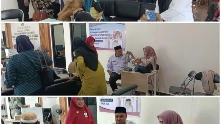 Kemenag Malteng Periksa Kesehatan JCH, Pastikan Kondisi Sehat