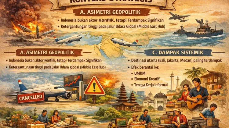 Disrupsi Geopolitik Global Tekan Pariwisata Indonesia