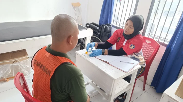 Cegah Narkoba, Lapas Wahai Tes Urine Tahanan Baru