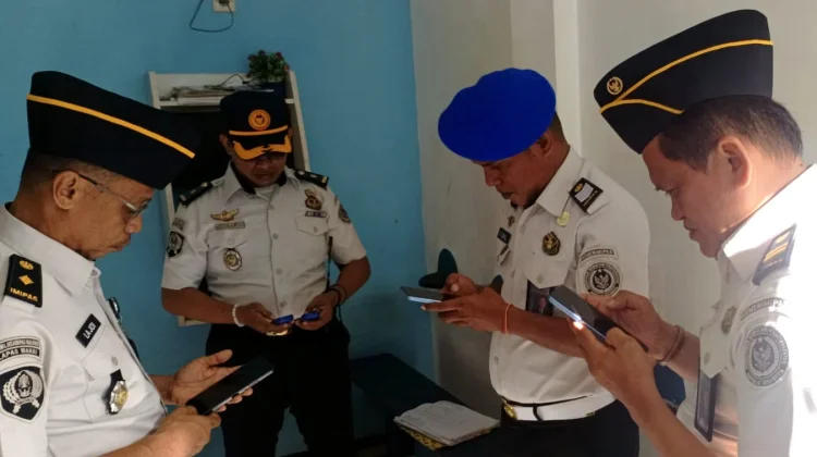 Perkuat Pengawasan, Satops Patnal Lapas Wahai Sidak Wartelsuspas