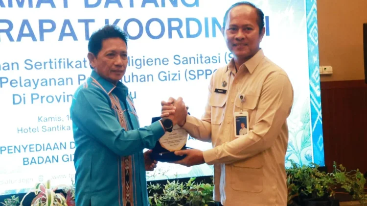 Sekda Maluku Dorong Percepatan Sertifikat Laik Higiene Sanitasi Layanan Gizi