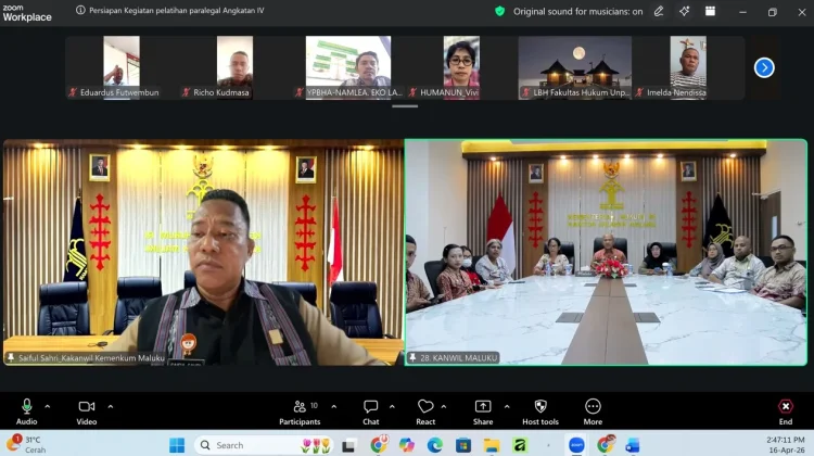 Kemenkum Maluku Matangkan Persiapan Pelatihan Paralegal