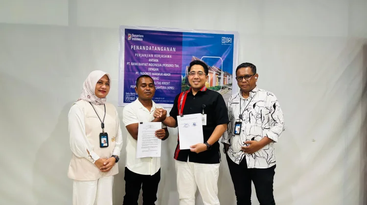 Perkuat Akses Hunian Layak, BRI Ambon dan PT Indomas Makmur Abadi Teken MOU KPRS