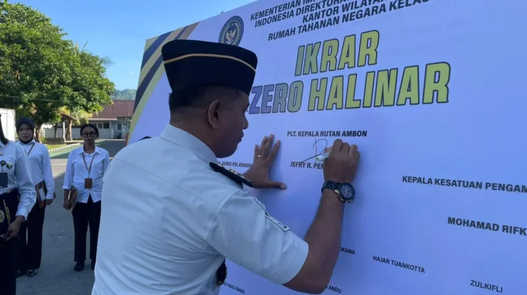 Rutan Ambon Teguhkan Komitmen Zero Halinar