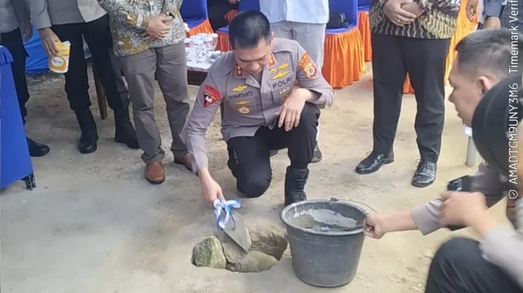 Tingkatkan Keamanan di Kawasan Arbes, Polda Maluku bareng BRI Bangun Pos Pam