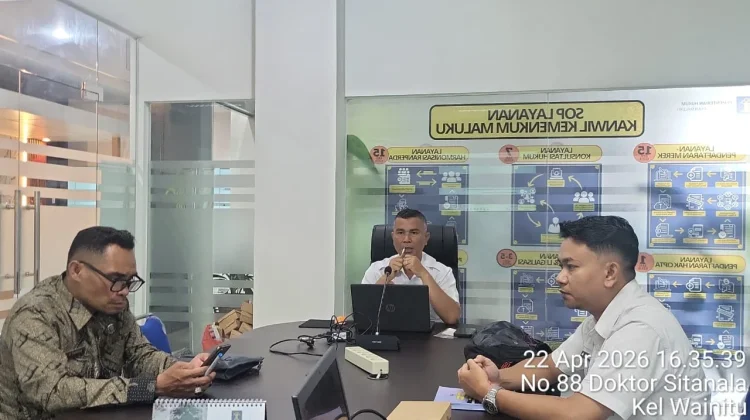 Kemenkum Maluku Harmonisasi Perda KI, Wujud Dukungan Pembangunan Hukum Daerah