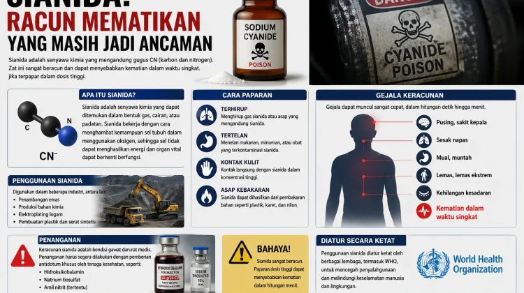 Sianida: Racun Mematikan yang Masih Jadi Ancaman