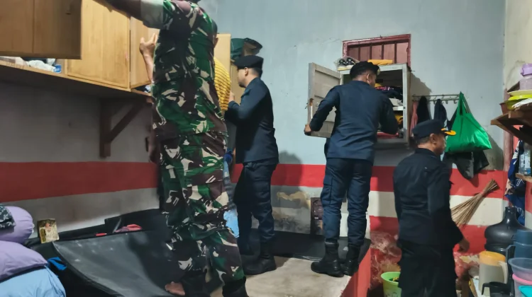 Cegah Gangguan Kamtib, Lapas Wahai dan Personel Koramil  Operasi Penggeledahan