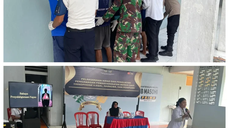 Rutan Masohi Lakukan Penggeledahan, Tes Urine dan Penyuluhan Napza