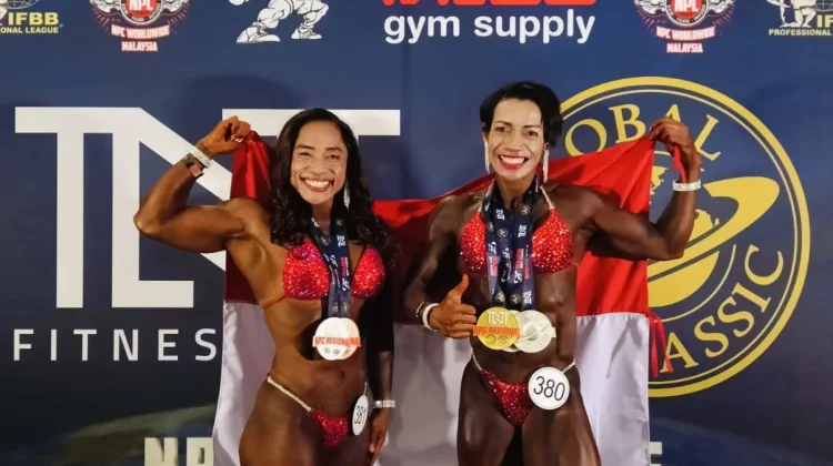 Iptu Esterlina dan Icha Abrahams Sukses Harumkan Indonesia di Ajang Binaraga Asia