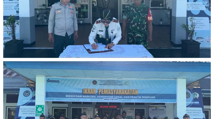 Ikrar Pemasyarakatan,Bapas Ambon, Komitmen Bersih Narkoba dan Praktik Penipuan