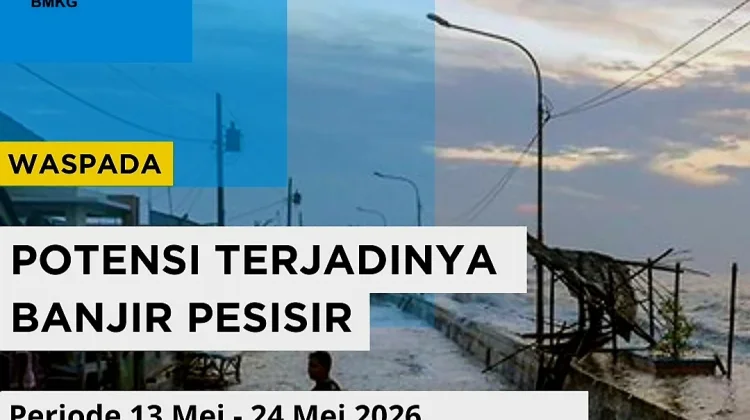 Waspada, Banjir Rob Maluku Berpotensi hingga 24 Mei