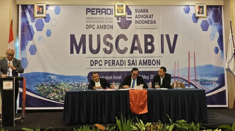 Selamat! Jonathan Kainama Pimpin PERADI SAI Ambon Empat Tahun Kedepan