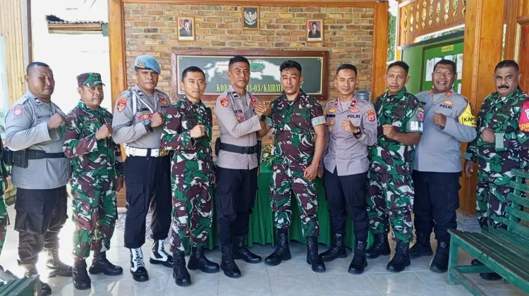 Kesalahpahaman Oknum TNI-Polri di Polsek Kairatu Berakhir Damai