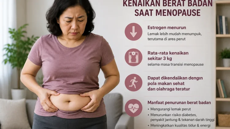 Berat Badan Naik saat Menopause Bisa Dikendalikan
