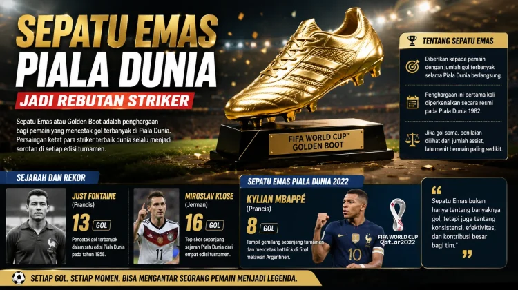 Sepatu Emas Piala Dunia jadi rebutan Striker