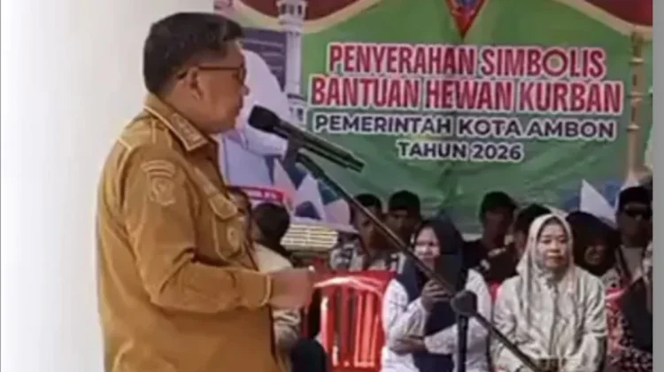 Serahkan 100 Hewan Kurban, Walikota: Perbedaan Harus Jadi Kekuatan Ambon