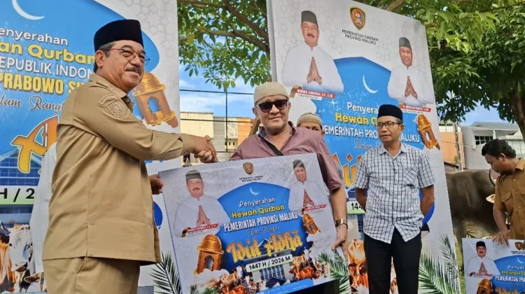 Serahkan 126 Hewan Kurban, Gubernur Maluku: Kurban Memuat Dimensi Sosial yang Kuat