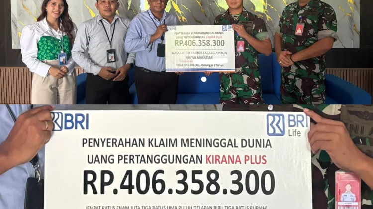 BRILife Serahkan Klaim Tutup Usia bagi Nasabah Kirana Plus BRI Cabang Ambon