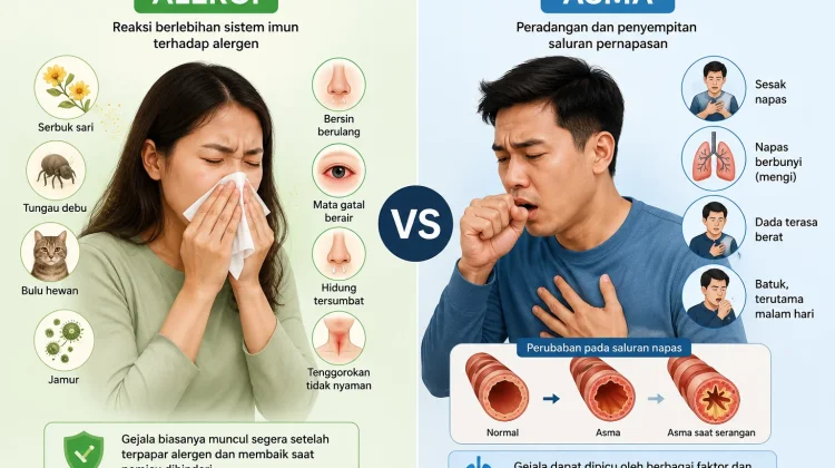 Jangan Keliru, Kenali Perbedaan Alergi dan Asma