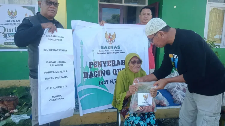 BAZNAS SBB Salurkan 4 Ekor Hewan Kurban untuk Masyarakat