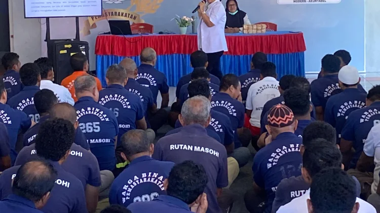 Sosialisasi Cegah Hanta Virus di Rutan Masohi Diikuti Warga Binaan