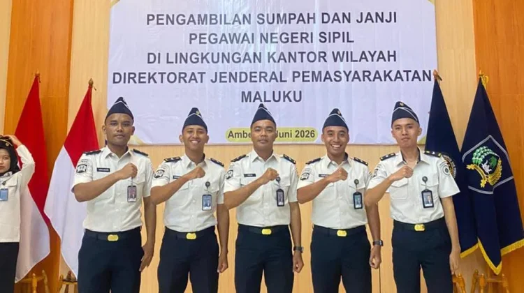 Lima CASN Lapas Geser Resmi Menyandang PNS, Siap Perkuat Kinerja Pemasyarakatan