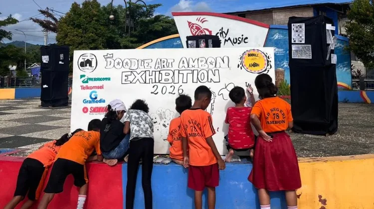 Doodle Art Ambon Exhibition! Lost in Space Ramaikan Ruang Kreatif di RTP Wainitu
