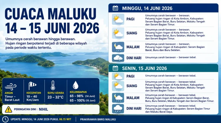 BMKG: Cuaca Maluku Cerah Berawan