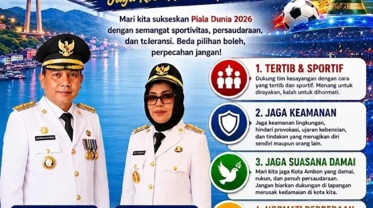 Dukung Tim Favorit tanpa Konflik, Ini Pesan Pemkot Ambon