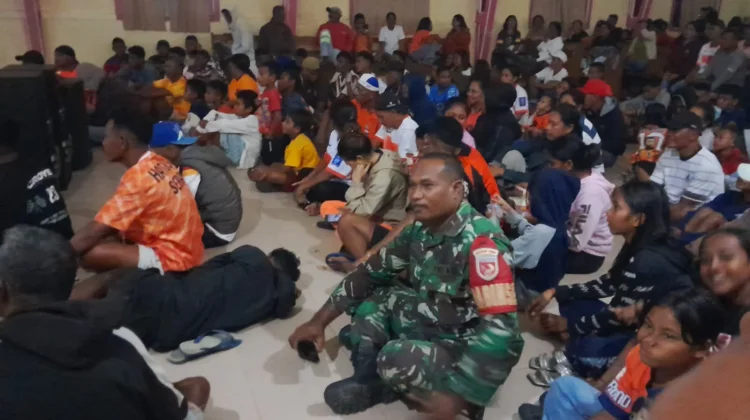 Nobar Pildun 2026 di Hatusua Pererat Kebersamaan Warga dan TNI