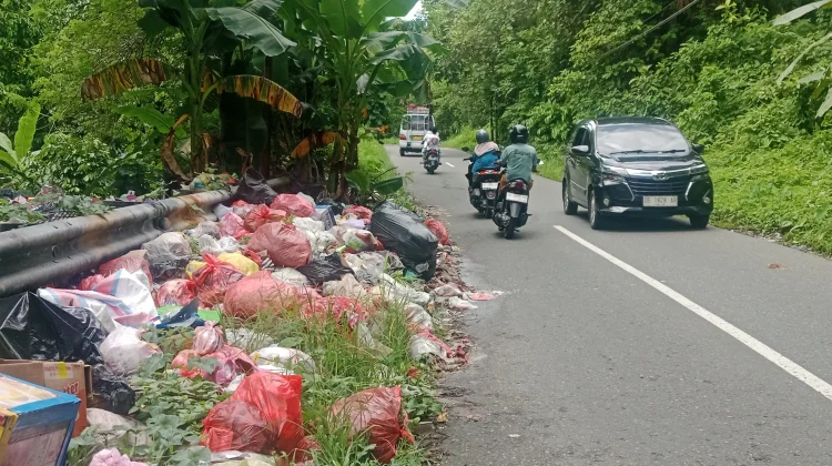 Sampah di Kawasan TPU Hunuth Kian menumpuk, Penggunajalan Resah