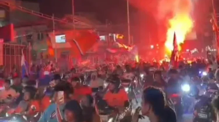 Konvoi Kemenangan Belanda di Ambon Berlangsung Tertib