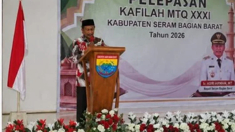 Bupati SBB Lepas 34 Peserta Kafilah MTQ XXXI Tingkat Provinsi Maluku